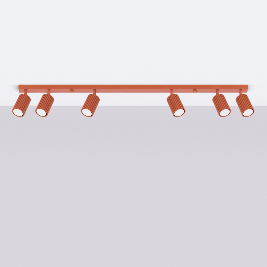 Brilagi - LED spottarmatur CRESTO 6xGU10/10W/230V röd