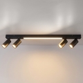 Brilagi - LED-spottarmatur SELE 4xGU10/30W/230V + LED/25W svart