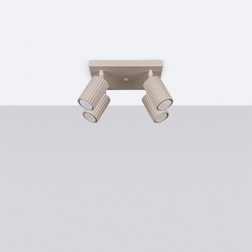 Brilagi - LED-spottlampa CRESTO 4xGU10/10W/230V taupe