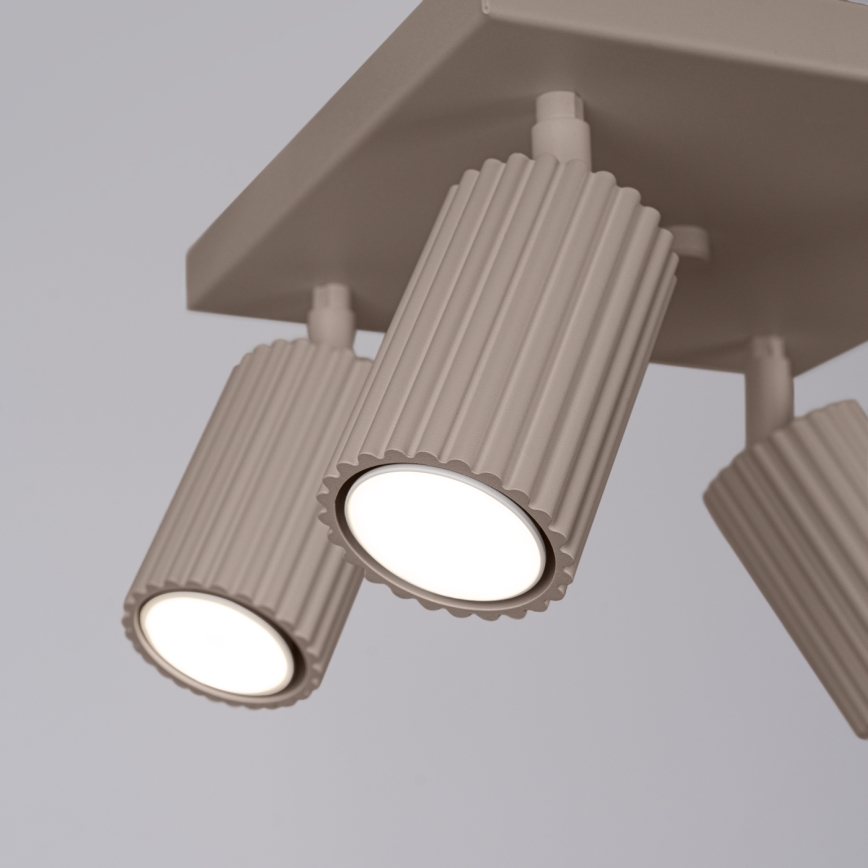 Brilagi - LED-spottlampa CRESTO 4xGU10/10W/230V taupe