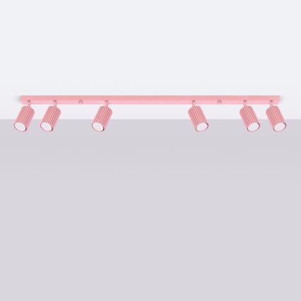 Brilagi - LED-spottlampa CRESTO 6xGU10/10W/230V rosa