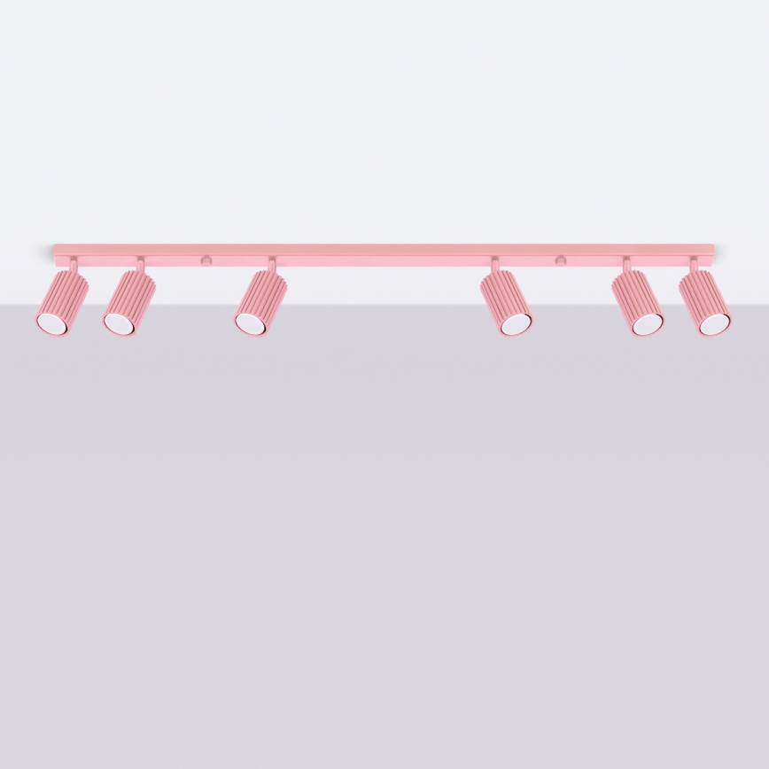 Brilagi - LED-spottlampa CRESTO 6xGU10/10W/230V rosa