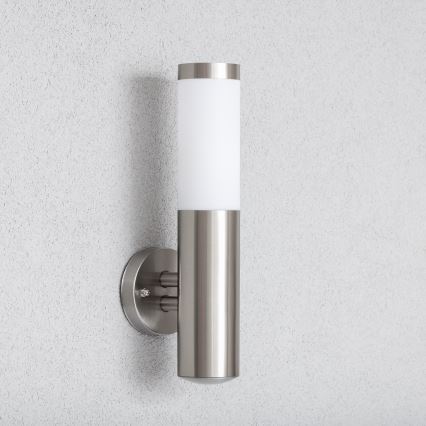 BRILAGI - LED-dimmbar utomhusvägglampa ELIA 1xE27/6W/230V 2700-6500K IP44 Wi-Fi mattkrom