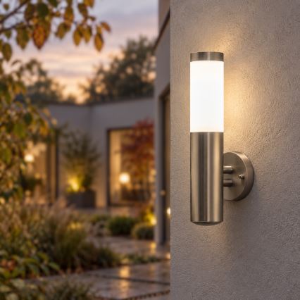 BRILAGI - LED-dimmbar utomhusvägglampa ELIA 1xE27/6W/230V 2700-6500K IP44 Wi-Fi mattkrom
