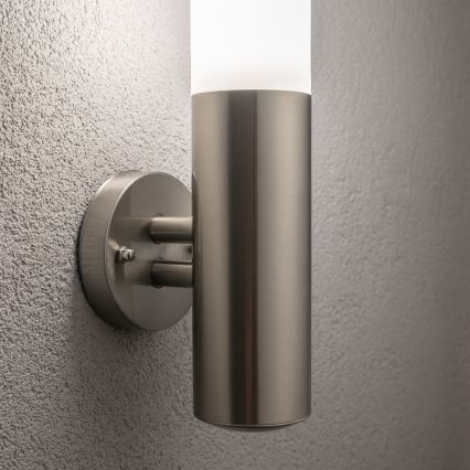 BRILAGI - LED-dimmbar utomhusvägglampa ELIA 1xE27/6W/230V 2700-6500K IP44 Wi-Fi mattkrom