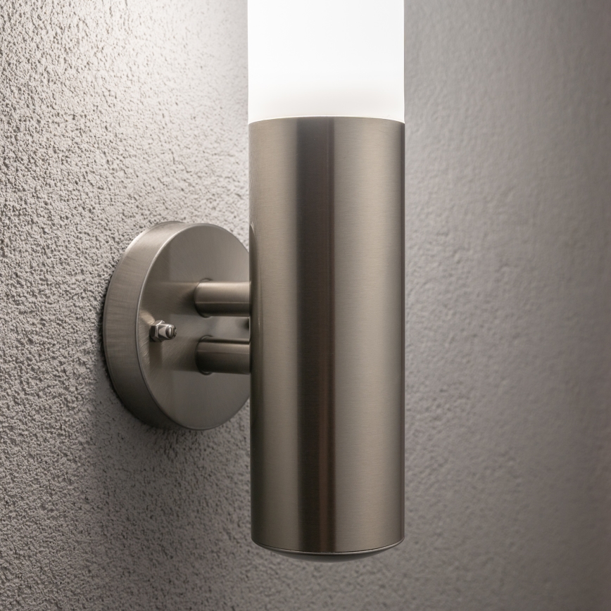 BRILAGI - LED-dimmbar utomhusvägglampa ELIA 1xE27/6W/230V 2700-6500K IP44 Wi-Fi mattkrom