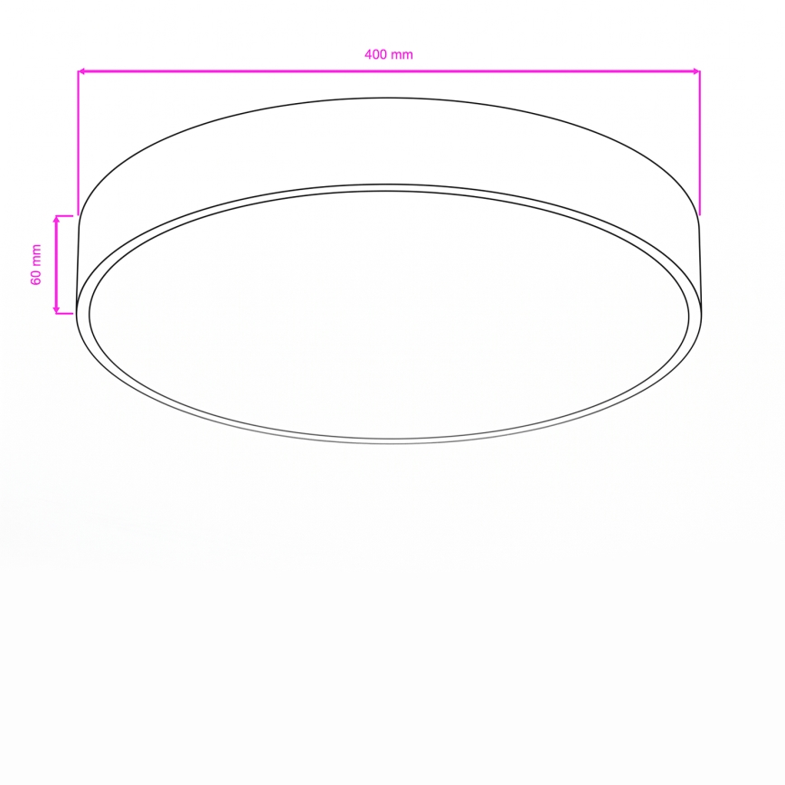 Brilagi - LED badrumstaklampa POOL LED/36W/230V 3000/4000/5500K Ø 40 cm IP54 vit
