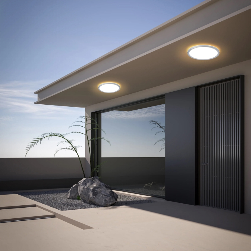 Brilagi - LED badrumstaklampa ULTRA SLIM LED/18W/230V Ø 30 cm silver IP54