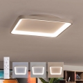 BRILAGI - LED-takarmatur med dimmer FALCON SLIM LED/50W/230V 3000-6500K 50x50 cm vit/beige + fjärrkontroll
