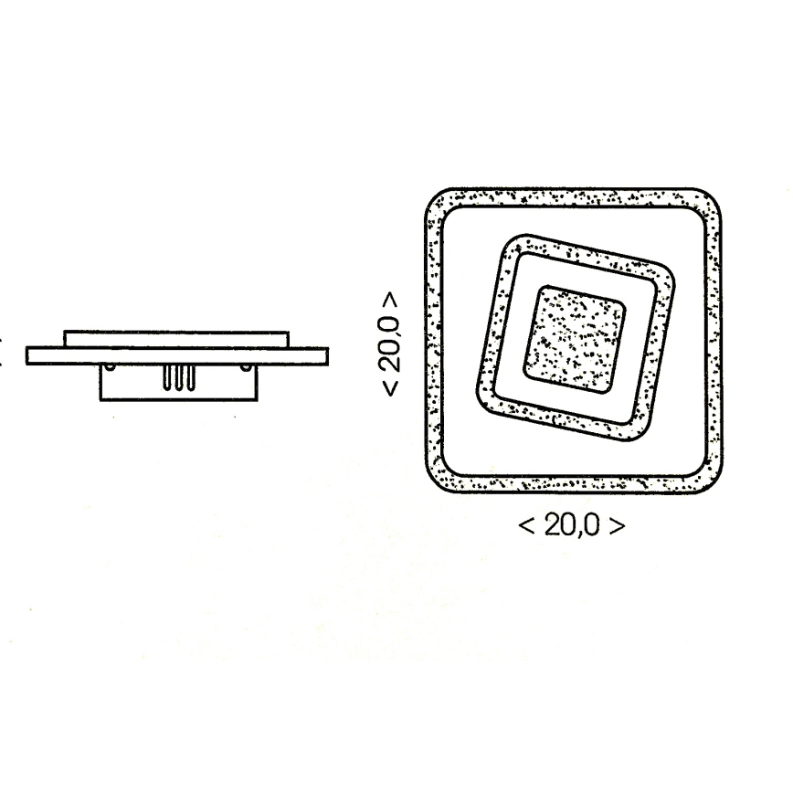 Brilagi - LED takarmatur MODERN MINI LED/32W/230V 3000/4000/6000K
