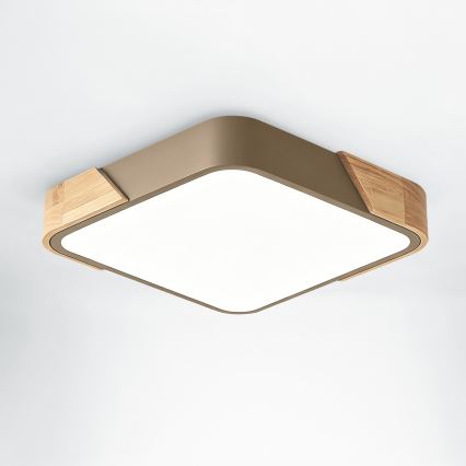 BRILAGI - LED takarmatur PILANA SQUARE LED/24W/230V ek/beige 32x32 cm