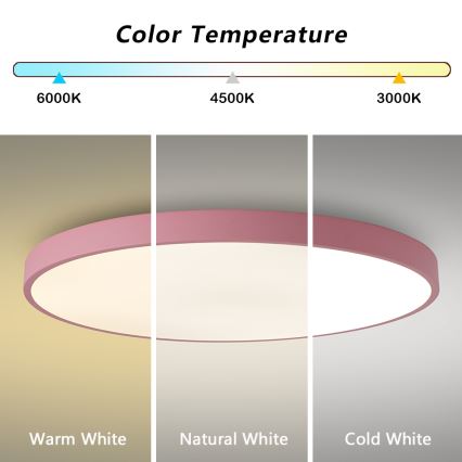 Brilagi - LED takarmatur POOL LED/100W/230V 3000/4000/6000K Ø 80 cm rosa