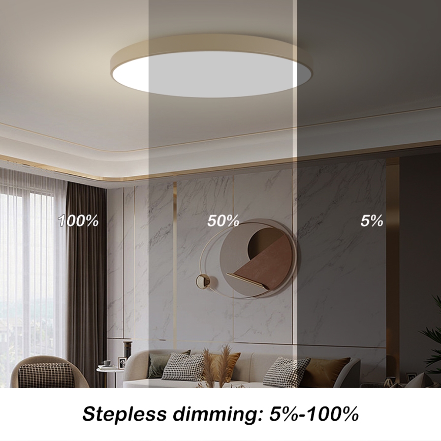 Brilagi - LED taklampa POOL LED/180W/230V 3000/4000/6000K Ø 120 cm beige