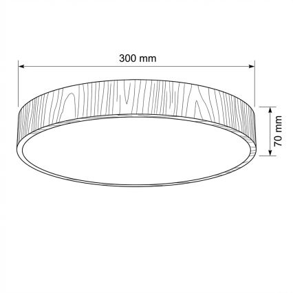Brilagi - LED-taklampa POOL LED/36W/230V 3000/4000/6000 K Ø 30 cm trädekor