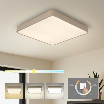 Brilagi - LED-takarmatur POOL LED/48W/230V 3000/4000/6000K 50x50 cm beige