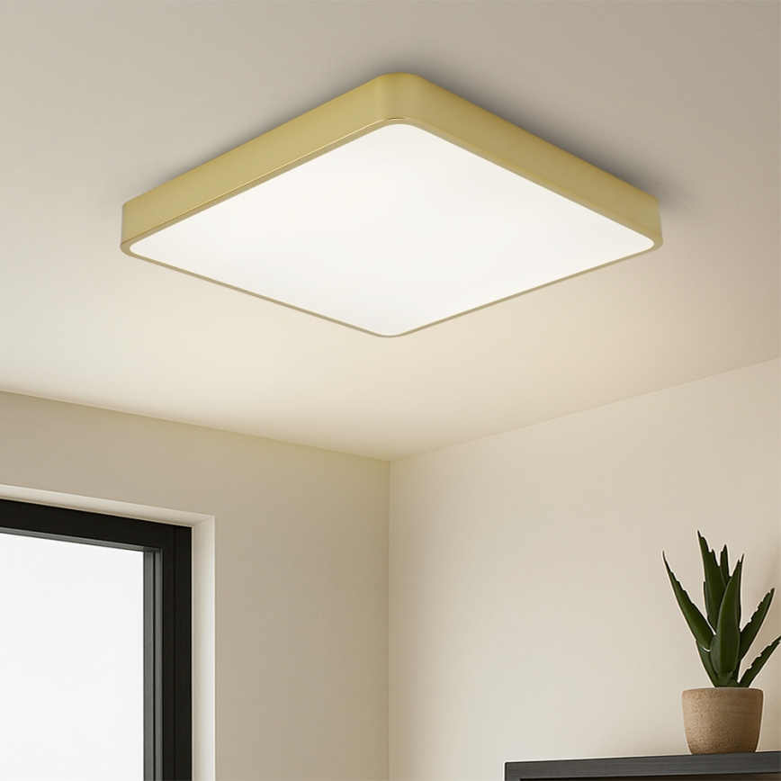 Brilagi - LED-takarmatur POOL LED/48W/230V 3000/4000/6000K 50x50 cm guldig