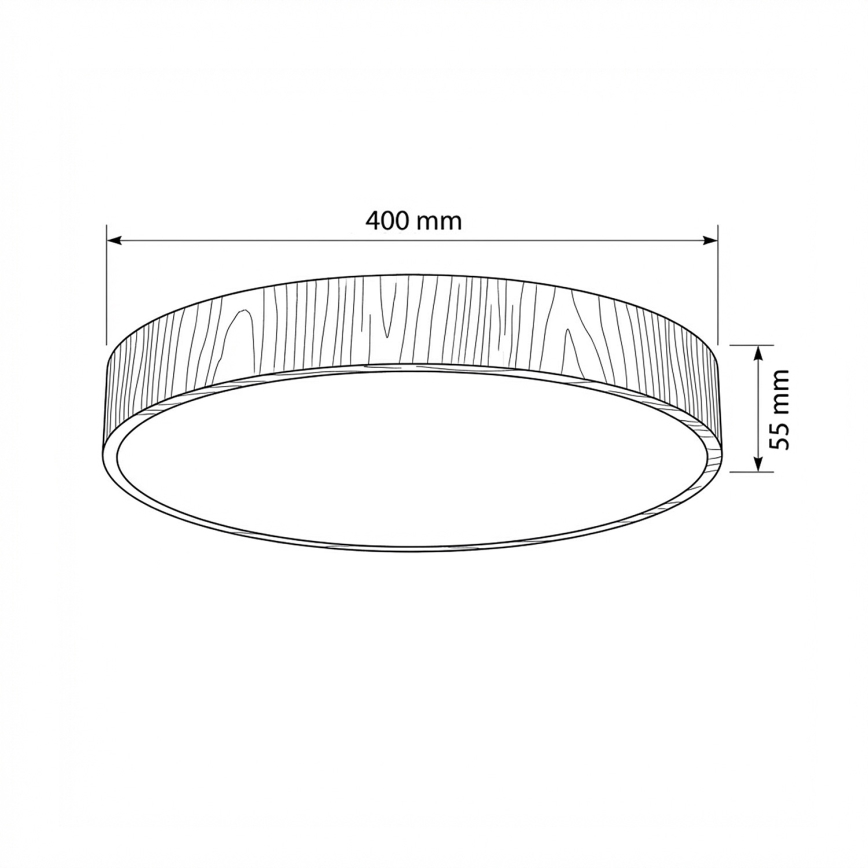 Brilagi - LED taklampa POOL LED/48W/230V 3000/4000/6000K Ø 40 cm trädekor