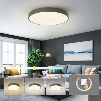 Brilagi - LED-taklampa POOL LED/60W/230V 3000/4000/6000K Ø 60 cm grön