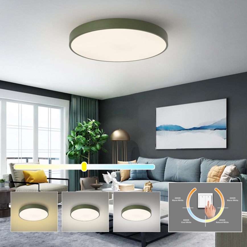 Brilagi - LED-taklampa POOL LED/60W/230V 3000/4000/6000K Ø 60 cm grön