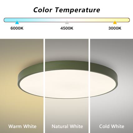 Brilagi - LED-taklampa POOL LED/60W/230V 3000/4000/6000K Ø 60 cm grön