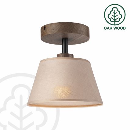 Brilagi - LED Taklampa ANTHONY 1xE14/60W/230V ek valnöt/beige