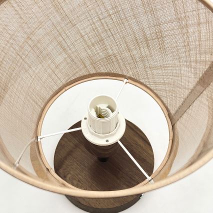 Brilagi - LED Taklampa ANTHONY 1xE14/60W/230V ek valnöt/beige