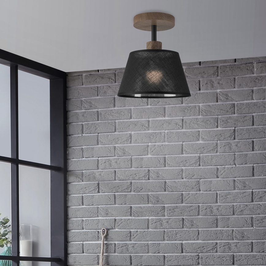 Brilagi - LED Taklampa ANTHONY 1xE14/60W/230V ek valnöt/svart