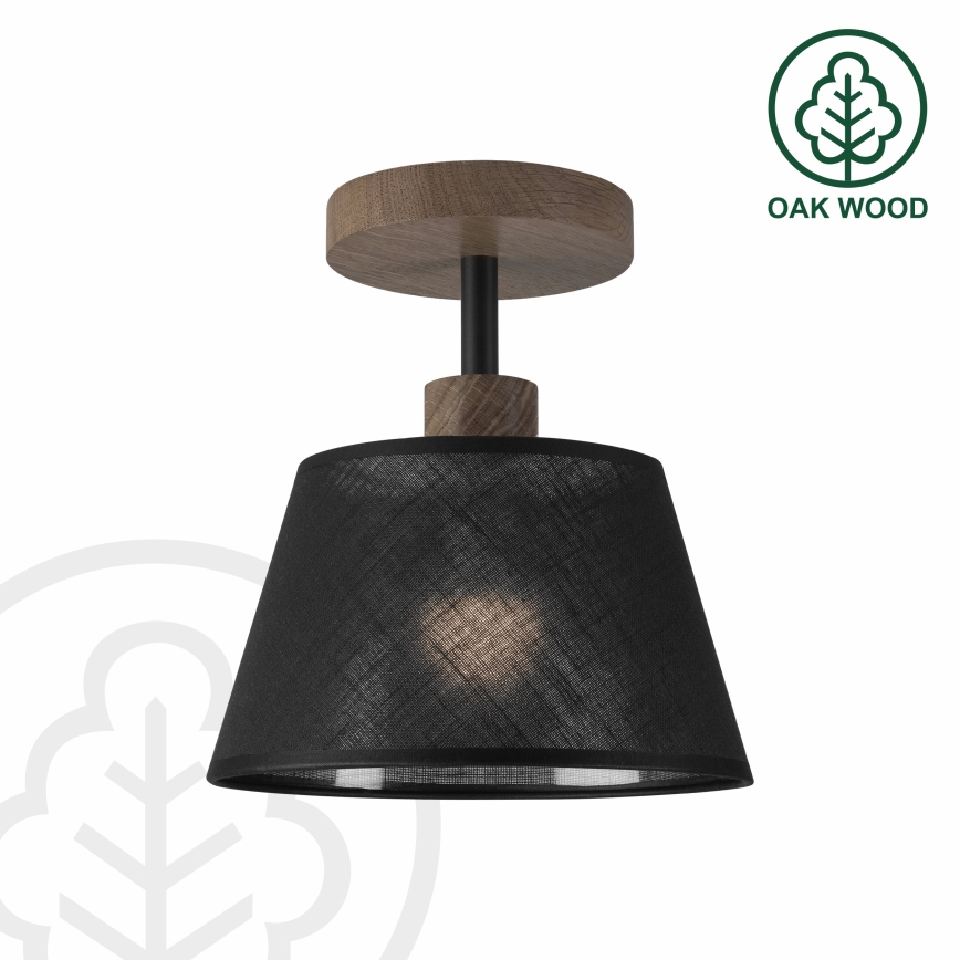 Brilagi - LED Taklampa ANTHONY 1xE14/60W/230V ek valnöt/svart