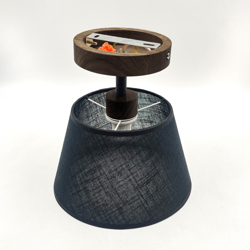 Brilagi - LED Taklampa ANTHONY 1xE14/60W/230V ek valnöt/svart