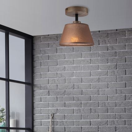 Brilagi - LED Taklampa ANTHONY 1xE14/60W/230V ek valnöt/brun