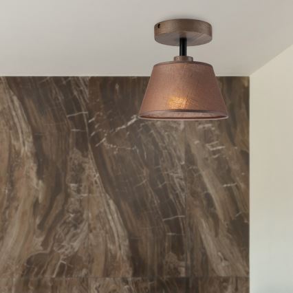 Brilagi - LED Taklampa ANTHONY 1xE14/60W/230V ek valnöt/brun