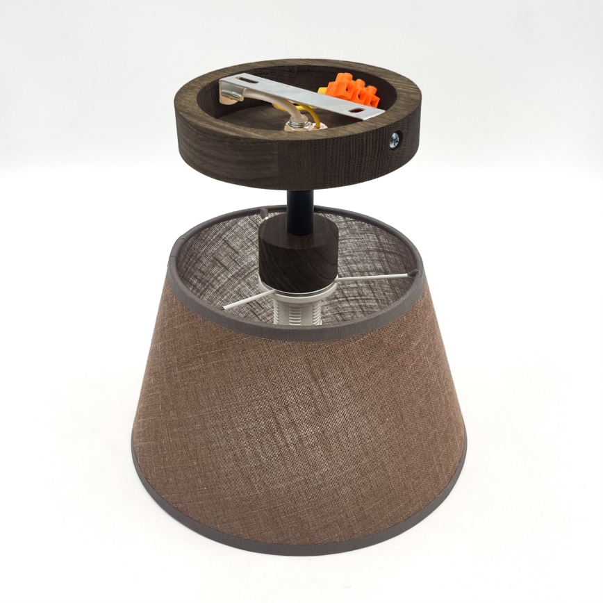 Brilagi - LED Taklampa ANTHONY 1xE14/60W/230V ek valnöt/brun