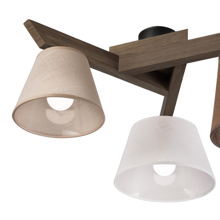 Brilagi - LED Taklampa ANTHONY 3xE14/40W/230V ek valnöt