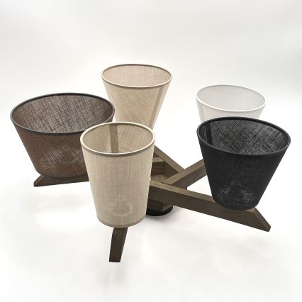 Brilagi - LED Taklampa ANTHONY 5xE14/40W/230V ek valnöt