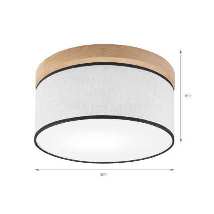 Brilagi - LED Taklampa BELLADONNA 1xE27/15W/230V diameter 30 cm vit/ek