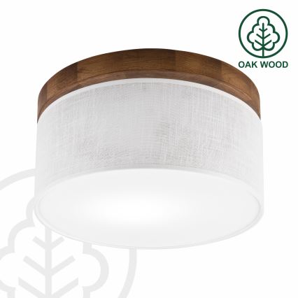 Brilagi - LED Taklampa BELLADONNA 1xE27/15W/230V diameter 30 cm vit/ek körsbär