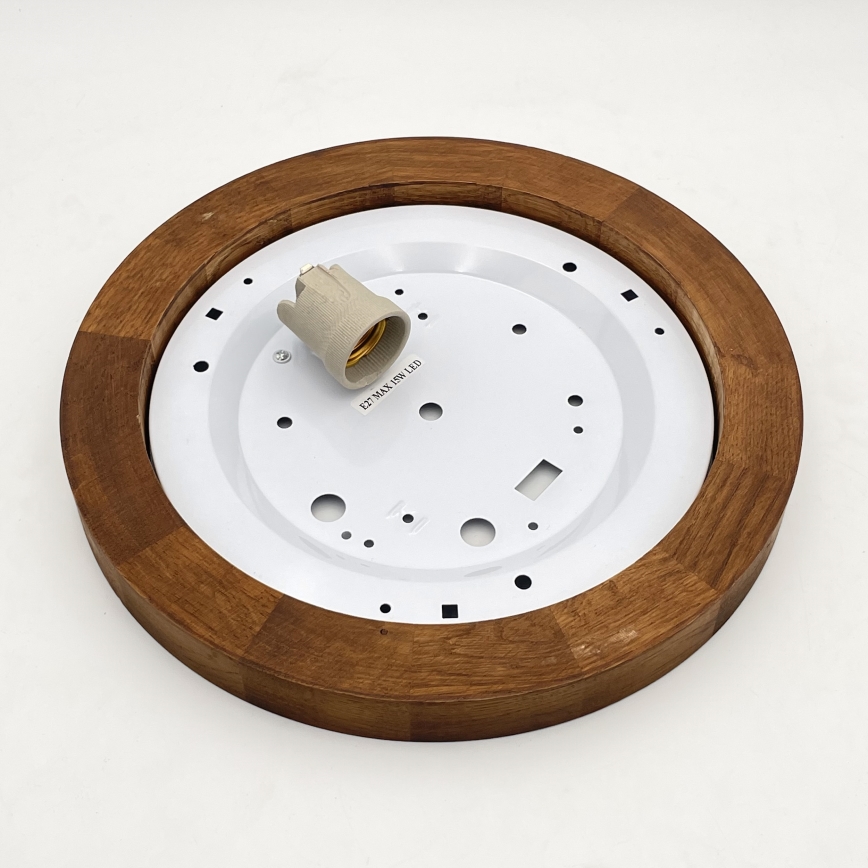 Brilagi - LED Taklampa BELLADONNA 1xE27/15W/230V diameter 30 cm vit/ek körsbär