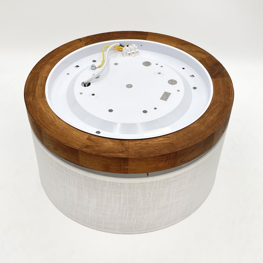 Brilagi - LED Taklampa BELLADONNA 1xE27/15W/230V diameter 30 cm vit/ek körsbär