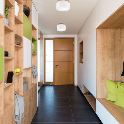 Brilagi - LED Taklampa BELLADONNA 1xE27/15W/230V Ø 30 cm vit/ek