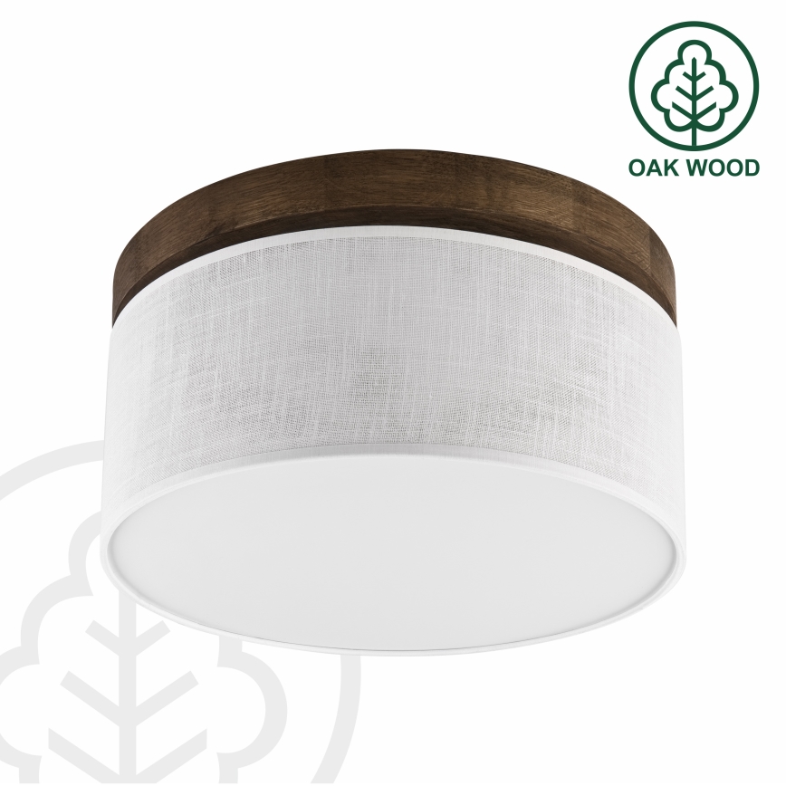 Brilagi - LED Taklampa BELLADONNA 1xE27/15W/230V Ø 30 cm vit/ek-ek