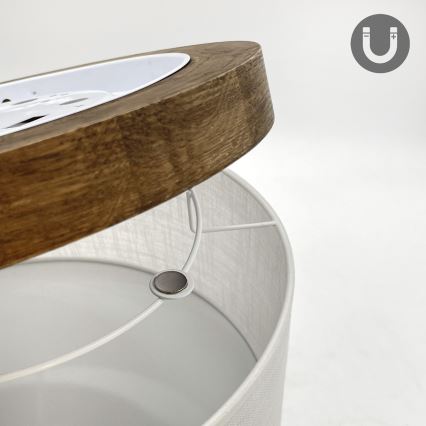 Brilagi - LED Taklampa BELLADONNA 1xE27/15W/230V Ø 30 cm vit/ek-ek