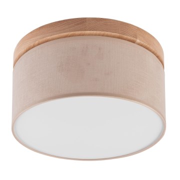 Brilagi - LED Taklampa BELLADONNA 1xE27/15W/230V Ø 30 cm beige/ek