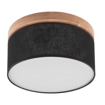 Brilagi - LED Taklampa BELLADONNA 1xE27/15W/230V Ø 30 cm svart/ek