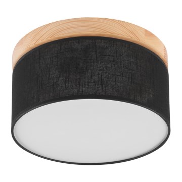 Brilagi - LED Taklampa BELLADONNA 1xE27/15W/230V Ø 30 cm svart/fur