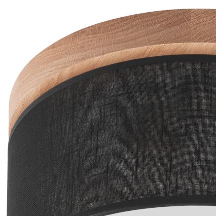 Brilagi - LED Taklampa BELLADONNA 1xE27/15W/230V Ø 30 cm svart/ek