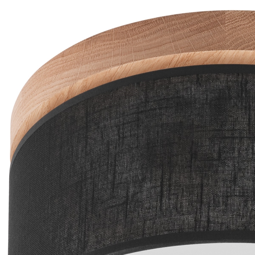 Brilagi - LED Taklampa BELLADONNA 1xE27/15W/230V Ø 30 cm svart/ek