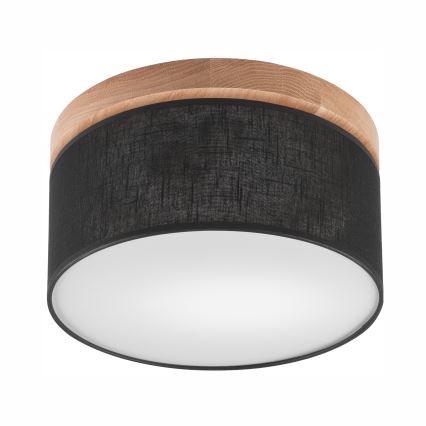 Brilagi - LED Taklampa BELLADONNA 1xE27/15W/230V Ø 30 cm svart/ek