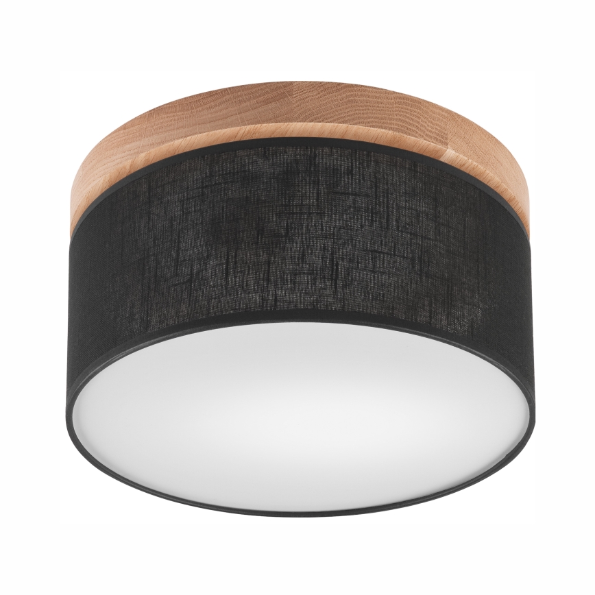 Brilagi - LED Taklampa BELLADONNA 1xE27/15W/230V Ø 30 cm svart/ek