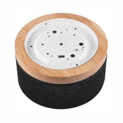 Brilagi - LED Taklampa BELLADONNA 1xE27/15W/230V Ø 30 cm svart/ek