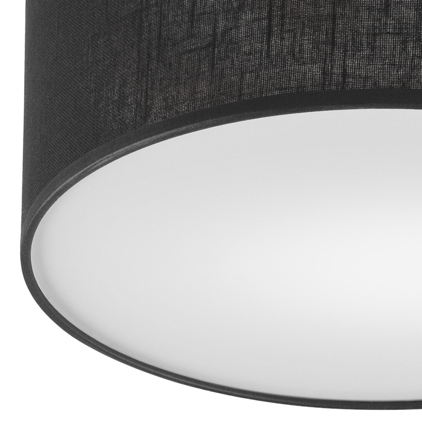 Brilagi - LED Taklampa BELLADONNA 1xE27/15W/230V Ø 30 cm svart/fur